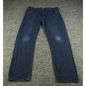 Taylor Stitch Jeans Mens 35 Blue Denim Selvedge Button Fly Casual Preppy-‎